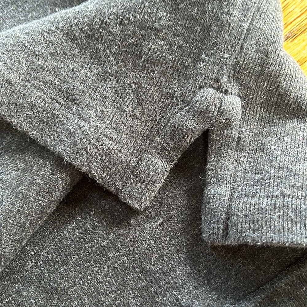 POLO Ralph Lauren cotton 1/4 zip pullover sweater. Men’s Size XL. Gray. - Picture 6 of 9